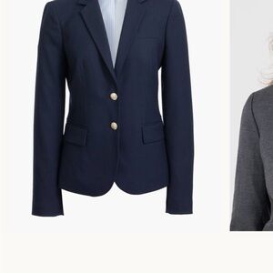 J. Crew Factory Navy Blazer with Gold Buttons